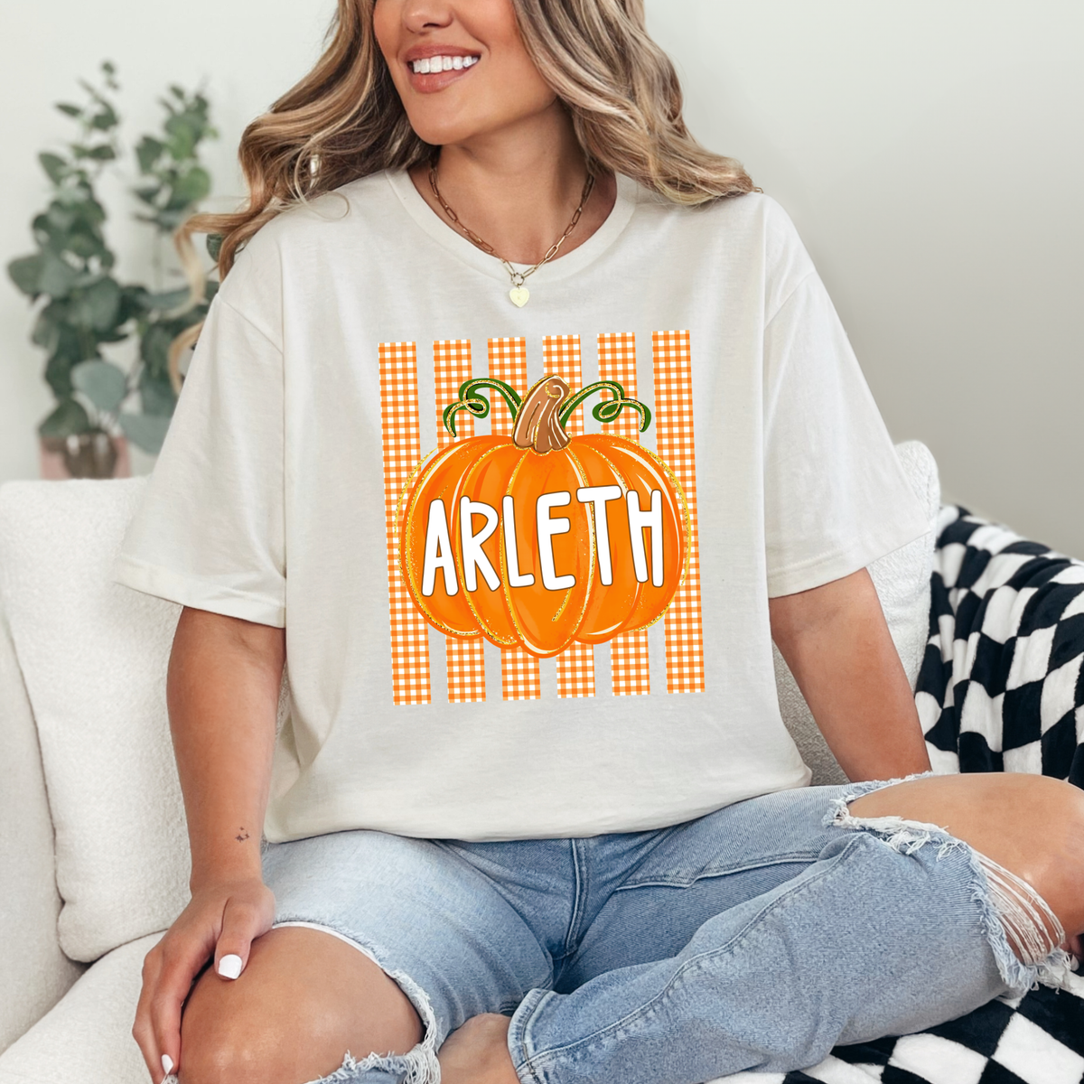 Arleth 026 - Arleth Pumpkin - Tee Shirt, Crew neck Sweatshirt, or Hooded Sweatshirt