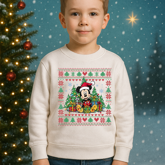 005 - Mickey Mouse Christmas - Tee-shirt - Crewneck or Hooded Sweatshirt