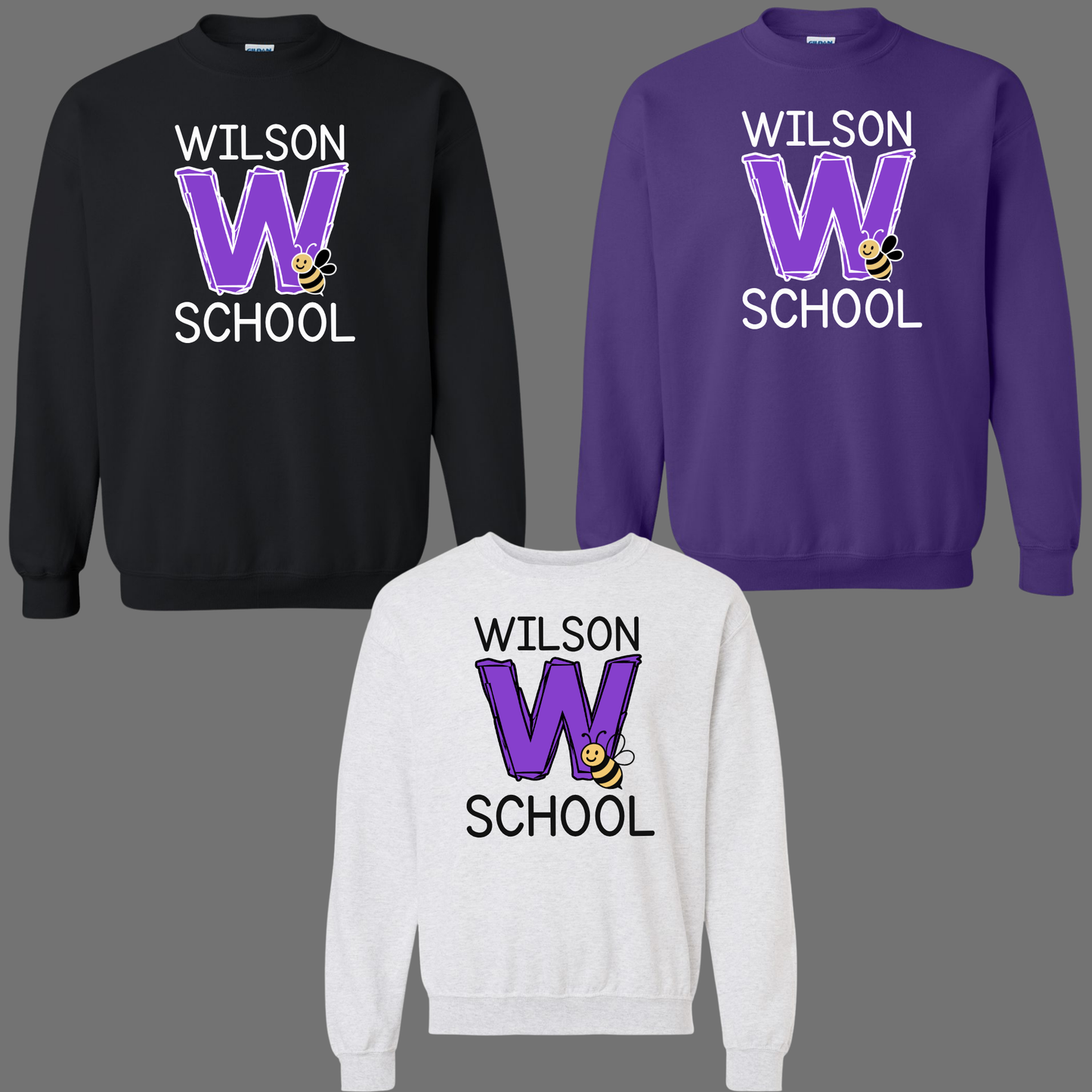 Wilson 001 - WILSON W SCHOOL - Tee Shirt, Crewneck Sweatshirt or Hooded Sweatshirt