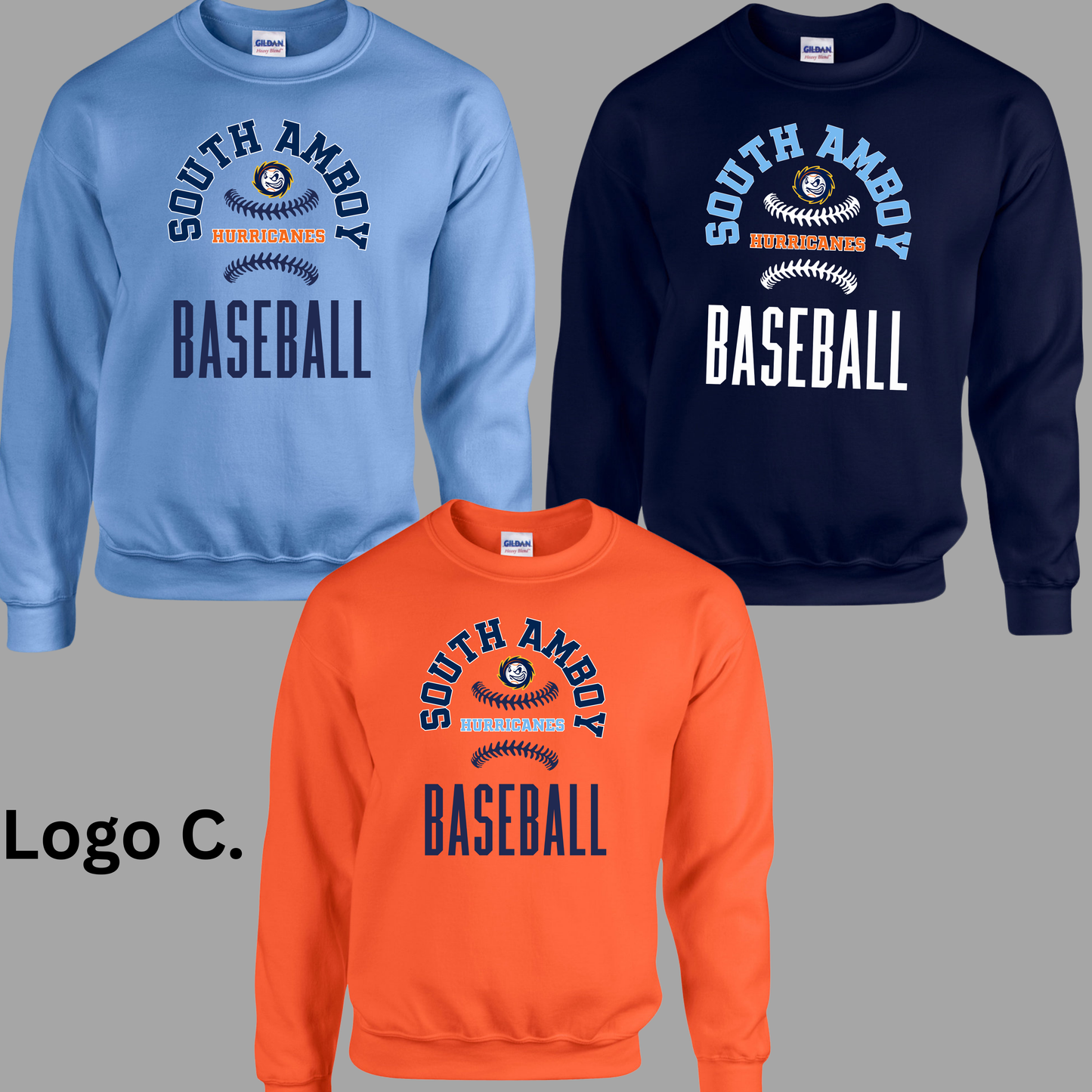 Hurricanes 010 - Gildan Soft Style Fleece - Crew Neck Sweatshirt