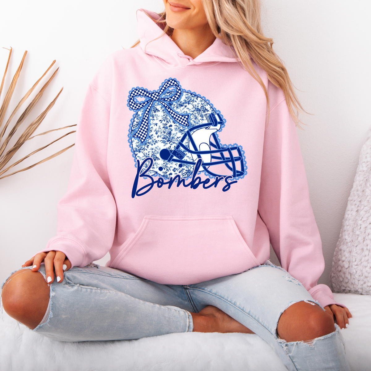 Volleyball 031- Floral Helmet  - Tee Shirt, Crew neck Sweatshirt, or Hooded Sweatshirt