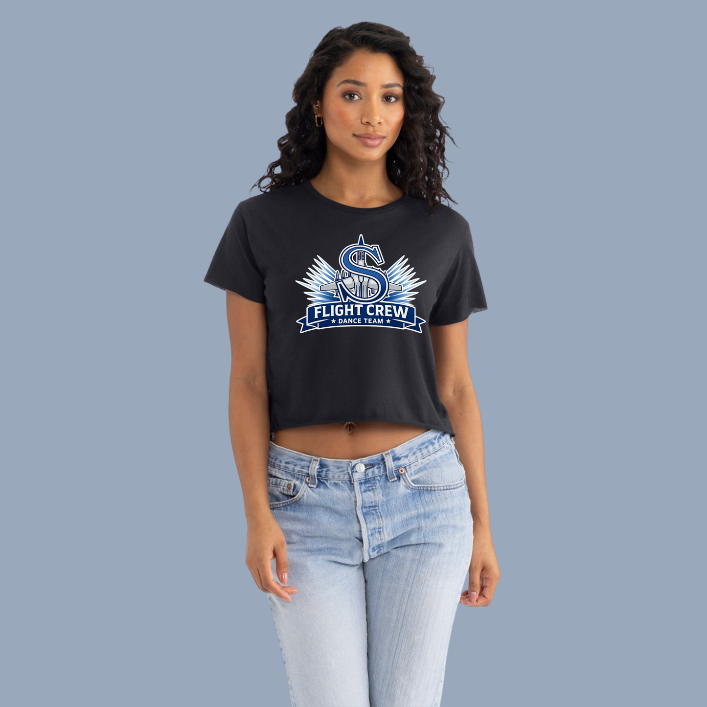 Flight Crew Dance Team 006 - Crop Top Tee Shirt