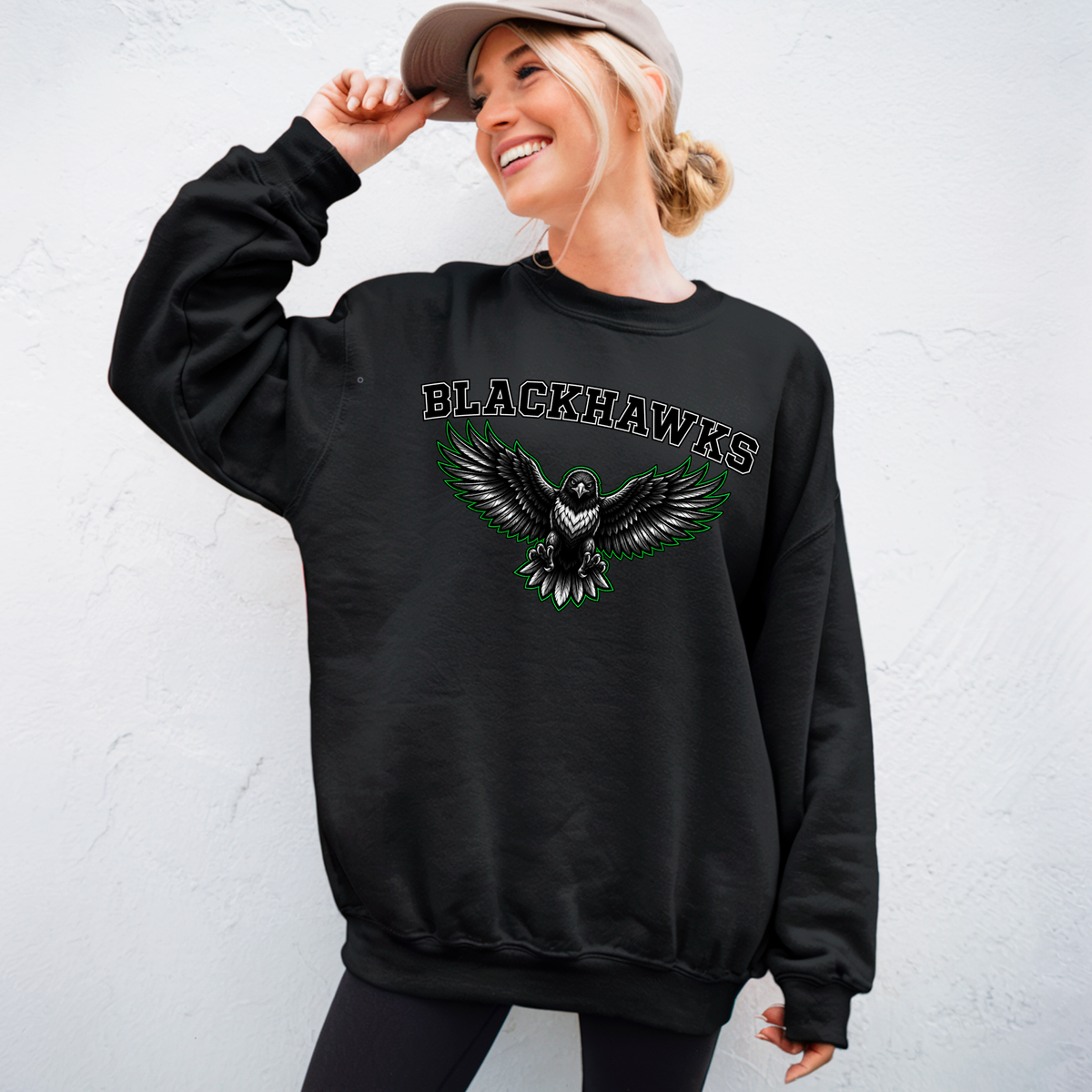 Blackhawks 003 - Crewneck Sweatshirt - Cotton/Fleece Unisex