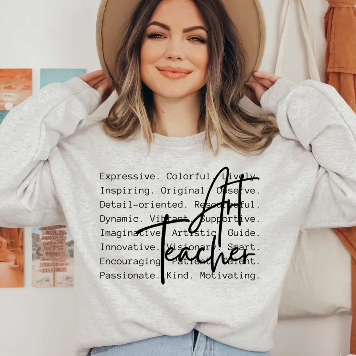Art Teacher - Tee-shirt - Crewneck or Hooded Sweatshirt