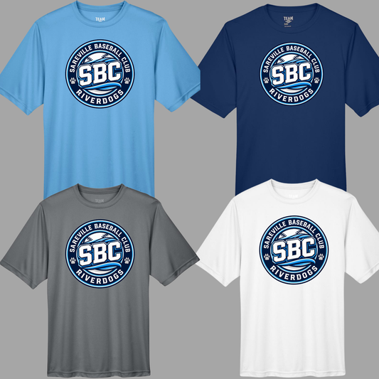 8U Riverdogs - SBC Circle Design - Performance Tee Shirt (Dri Fit)
