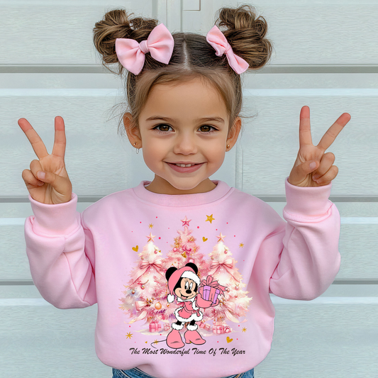 003 - PINK Minnie Mouse - Tee-shirt - Crewneck or Hooded Sweatshirt