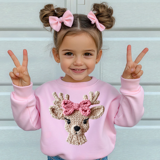 014 - Reindeer - Tee-shirt - Crewneck or Hooded Sweatshirt