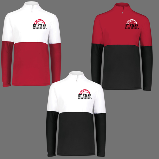 013- SSA - Cheer & Basketball - 3/4 zip performance long sleeve shirt