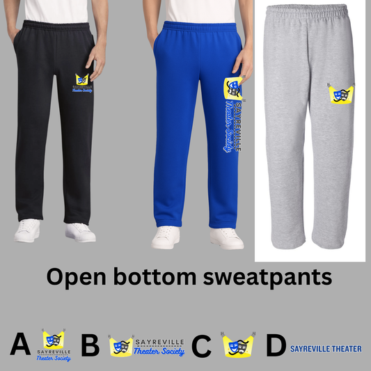 Theater 006 - Sweatpants Open Bottom Cotton/Fleece