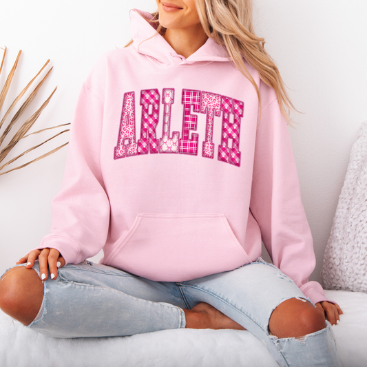 Arleth - PINK PATCH - Tee-shirt, Crewneck or Hooded Sweatshirt