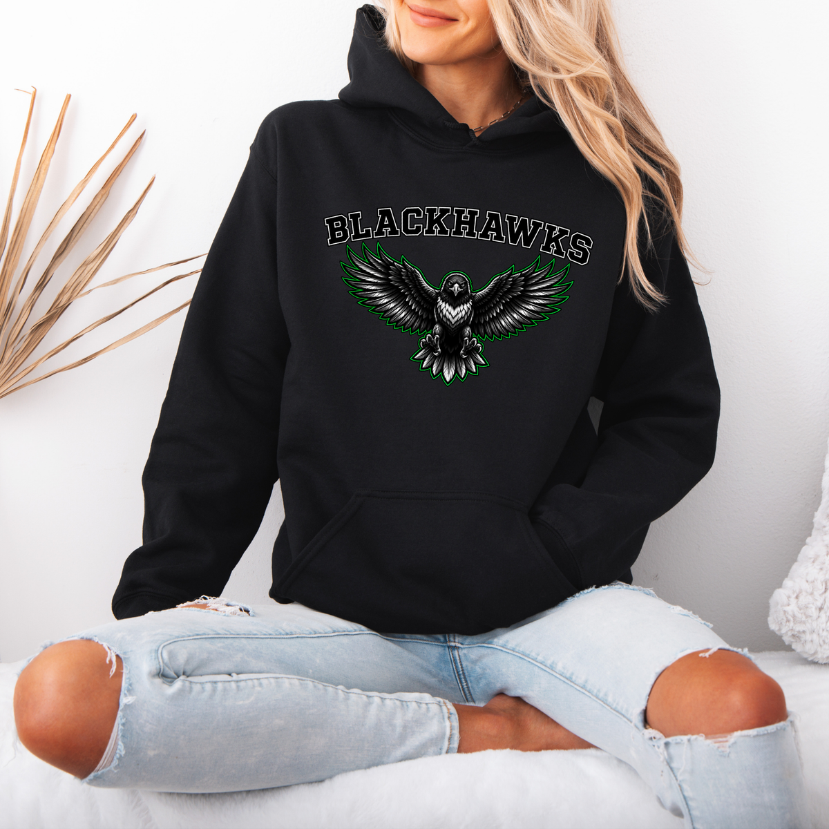 Blackhawks 002 - Hooded Sweatshirt - Cotton/Fleece Unisex