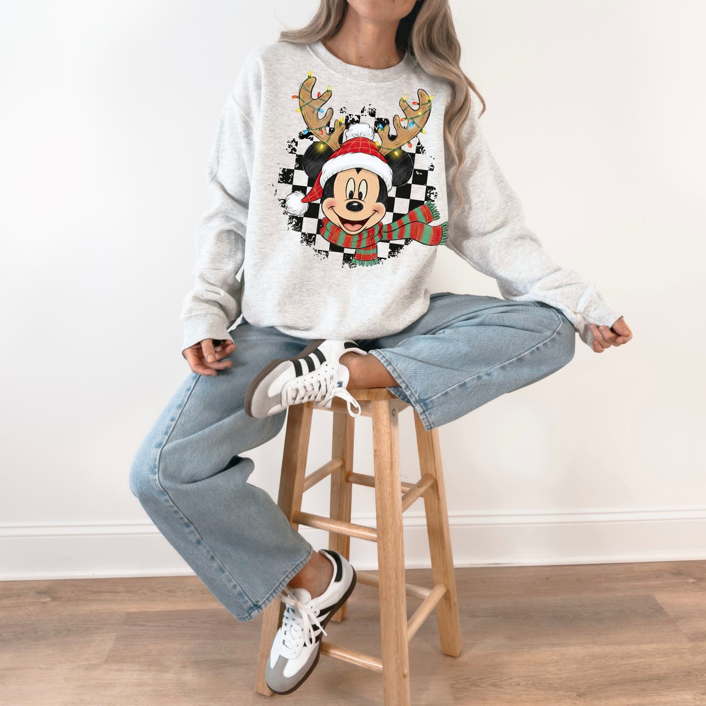 030 Mickey Checkers - Tee-shirt - Crewneck or Hooded Sweatshirt