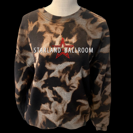 Starland Ballroom - 007 - BLEACHED - Crew Neck Sweatshirt with Logo Across the Front