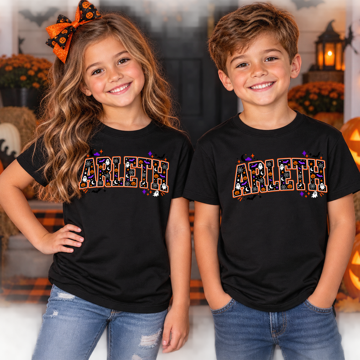 Arleth 023 - ARLETH (Halloween design) Tee Shirt, Crew neck Sweatshirt, or Hooded Sweatshirt