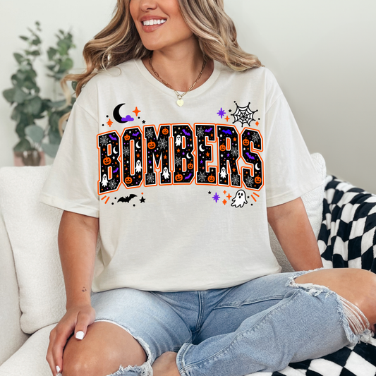 Volleyball 030 - HALLOWEEN BOMBERS- Tee Shirt, Crew neck Sweatshirt, or Hooded Sweatshirt