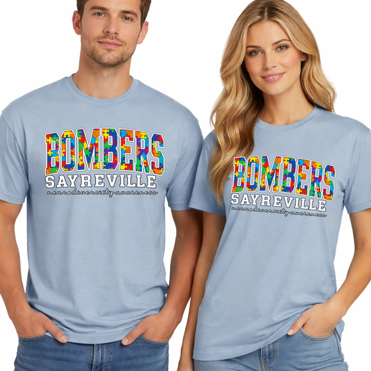 Bombers 002 - Neurodiversity Awareness - Tee Shirt