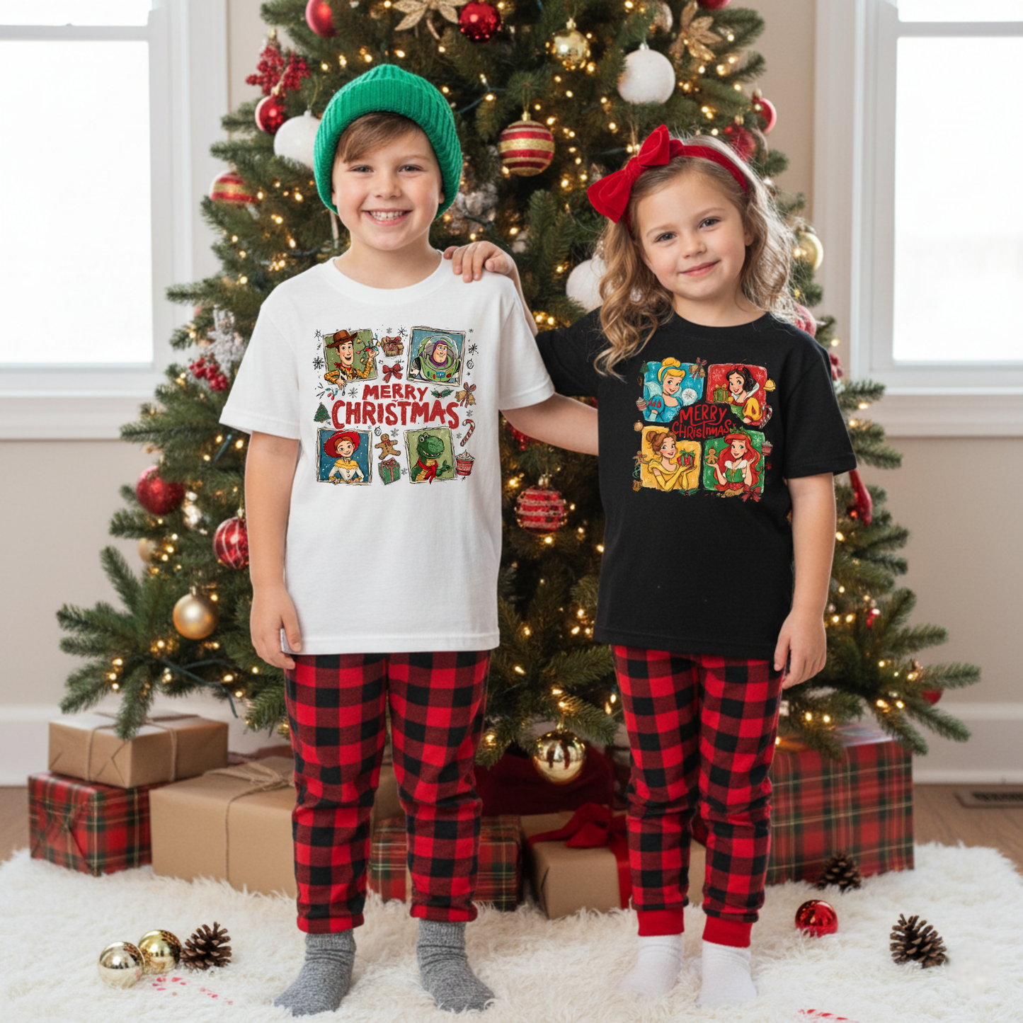 007 -Little Mermaid - Merry Christmas - Tee-shirt - Crewneck or Hooded Sweatshirt