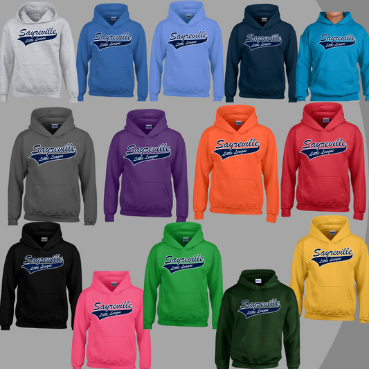 SLL 2 - Sayreville Little League - Unisex Cotton Fleece Hooded Sweatshirt