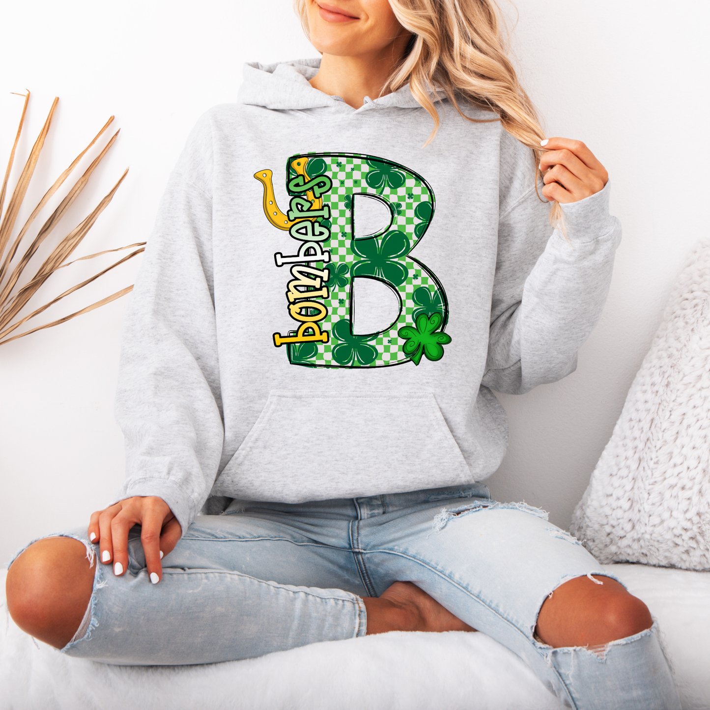 B BOMBERS St. Patty's - Crewneck Sweatshirt or Hooded Sweatshirt or Tee Shirt