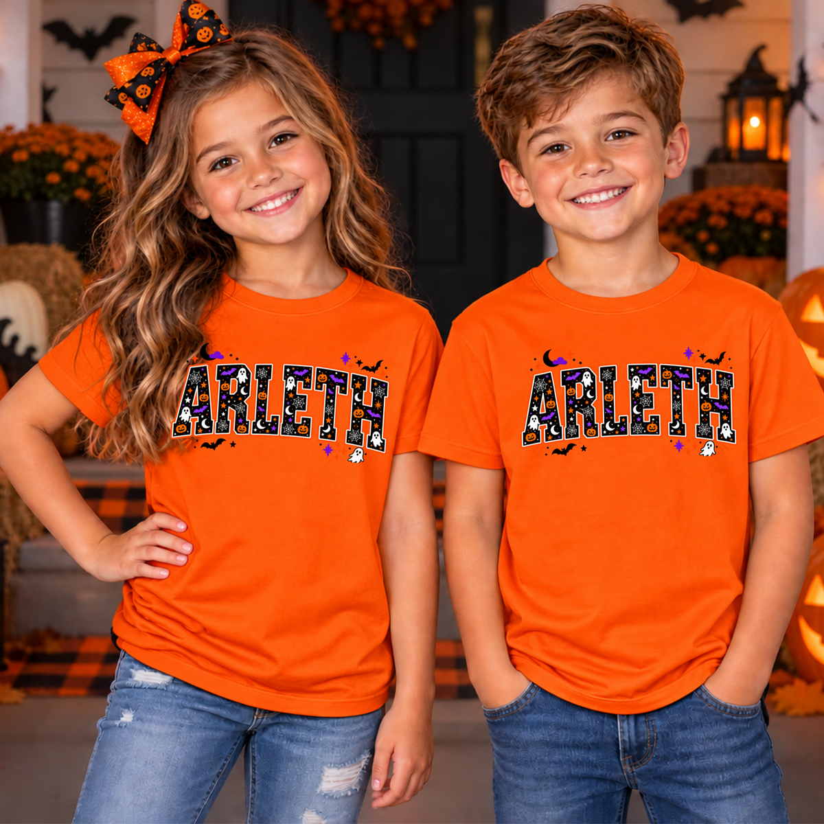 Arleth 023 - ARLETH (Halloween design) Tee Shirt, Crew neck Sweatshirt, or Hooded Sweatshirt