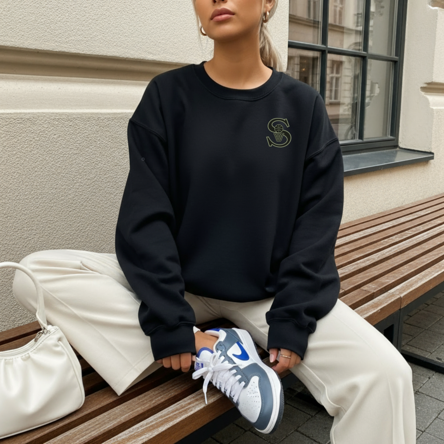 BBB - 011- Basketball S logo army green - Tee-Shirt, Crewneck Sweatshirt or Hooded Sweatshirt