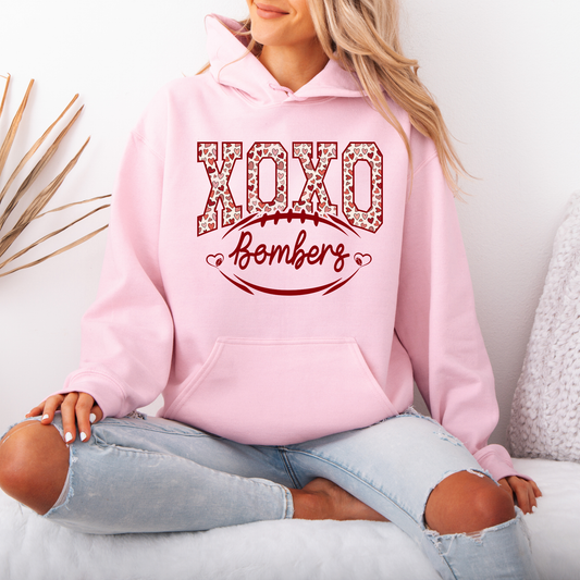 Bombers XOXO football - Crewneck Sweatshirt or Hooded Sweatshirt or Tee Shirt