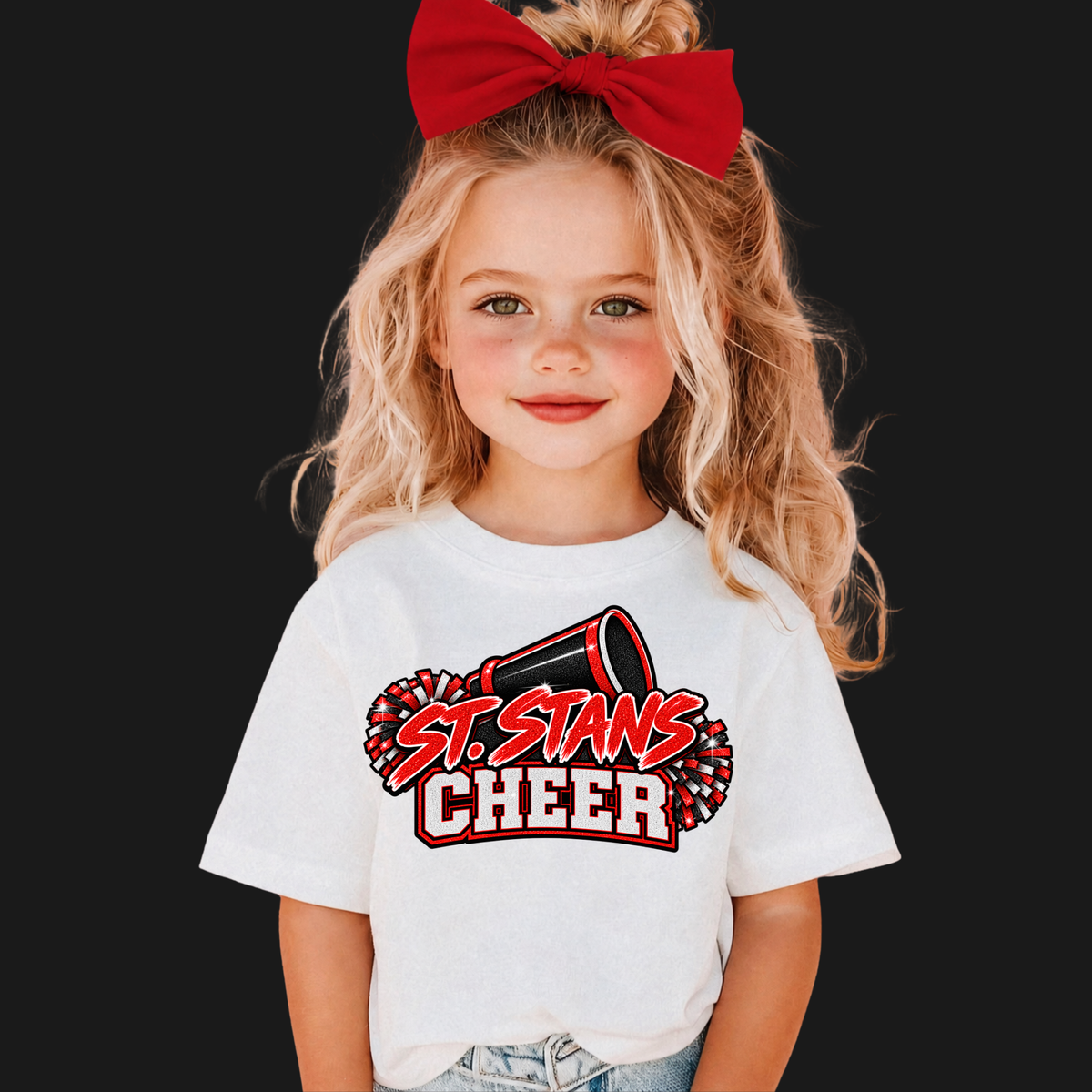 St. Stans Athletics 010 - CHEER - Soft style Tee Shirt
