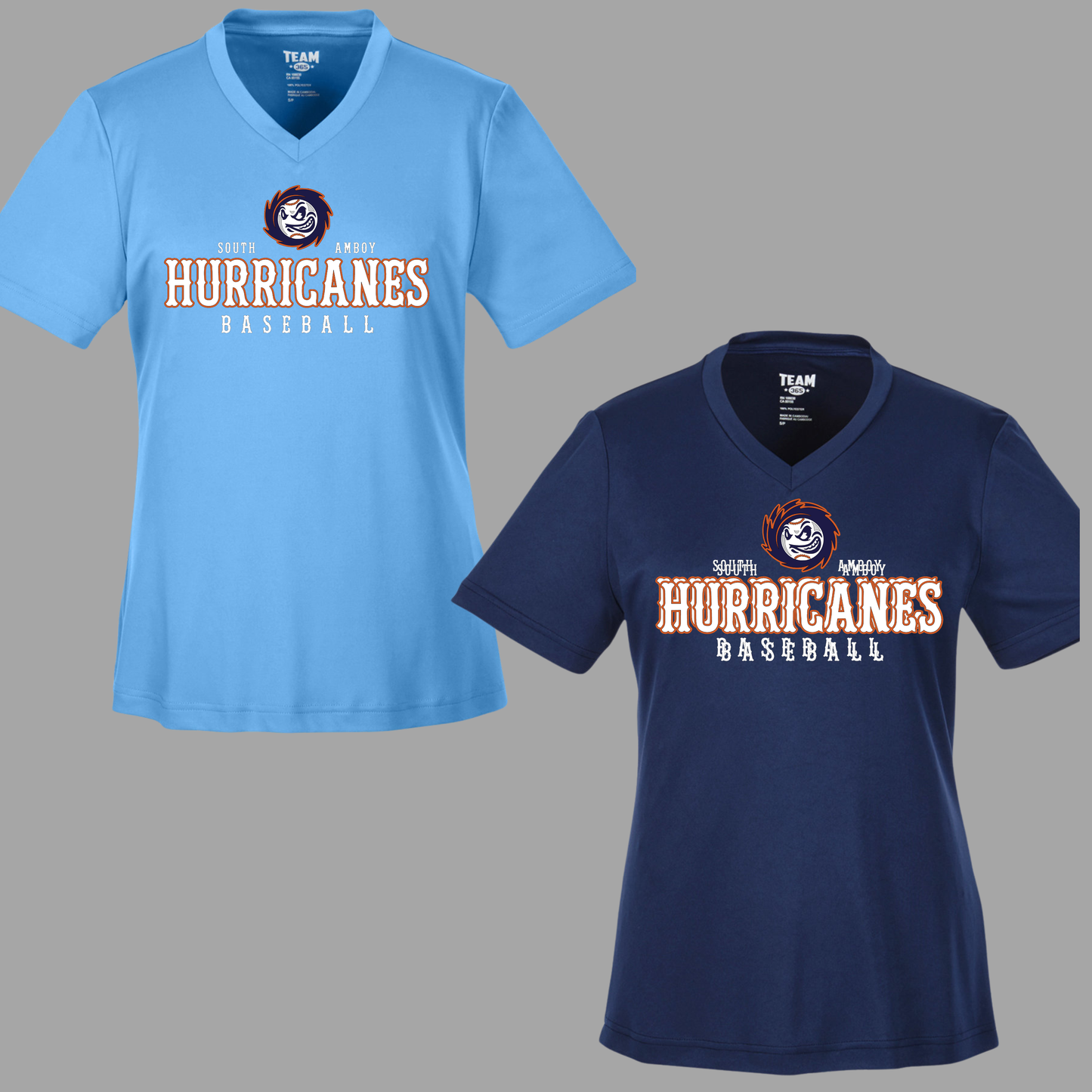 Hurricanes 003 - Team 365 WOMENS V-NECK - Performance T-Shirt