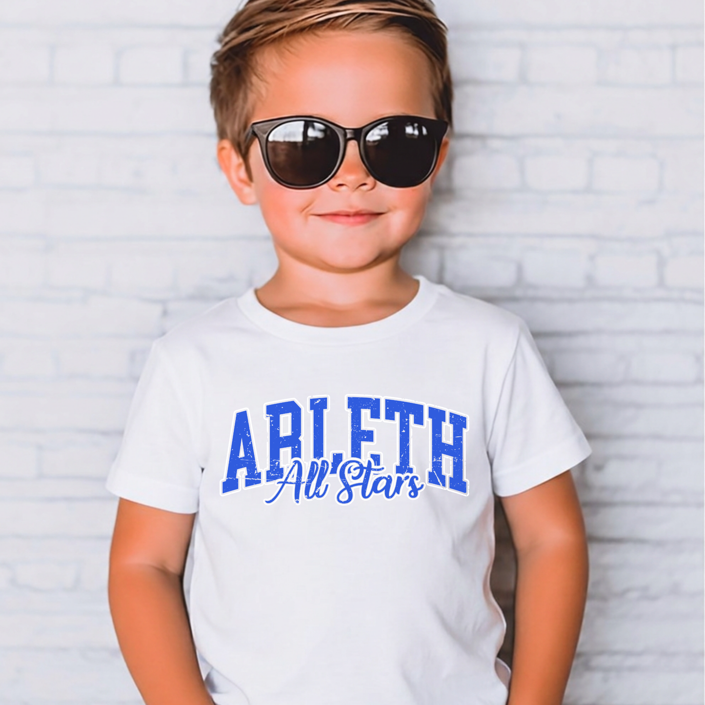 Arleth 003 - ARLETH All Stars distressed design - Tee Shirt, Crew neck Sweatshirt, or Hooded Sweatshirt