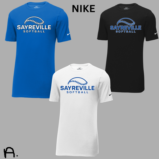Softball 017- NIKE TEESHIRT - cotton/poly blend