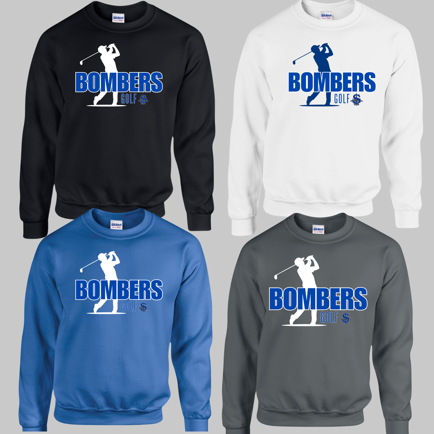 SBG - Crew Neck Sweatshirt - Bombers (Golfer) Golf