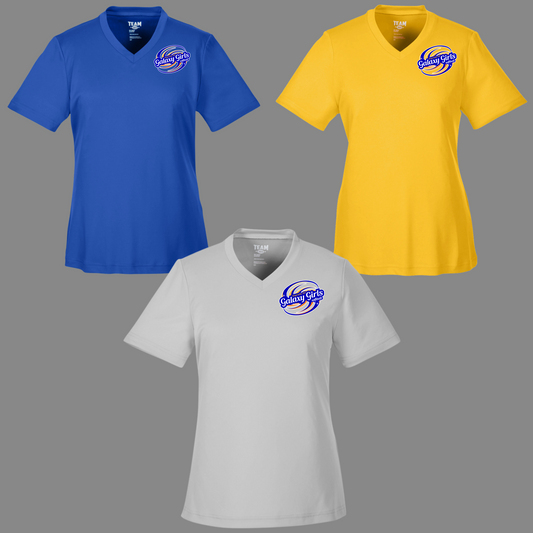 Galaxy Girls 005 - Team 365 WOMENS V-NECK - Performance T-Shirt (Dri Fit)