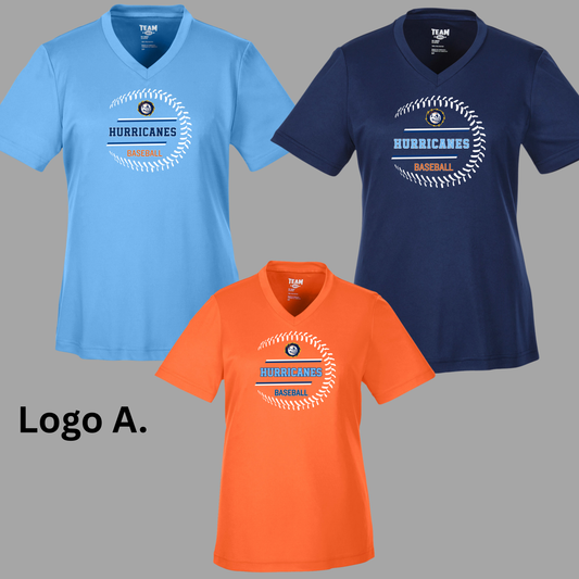 Hurricanes 003 - Team 365 WOMENS V-NECK - Performance T-Shirt (Dri Fit)