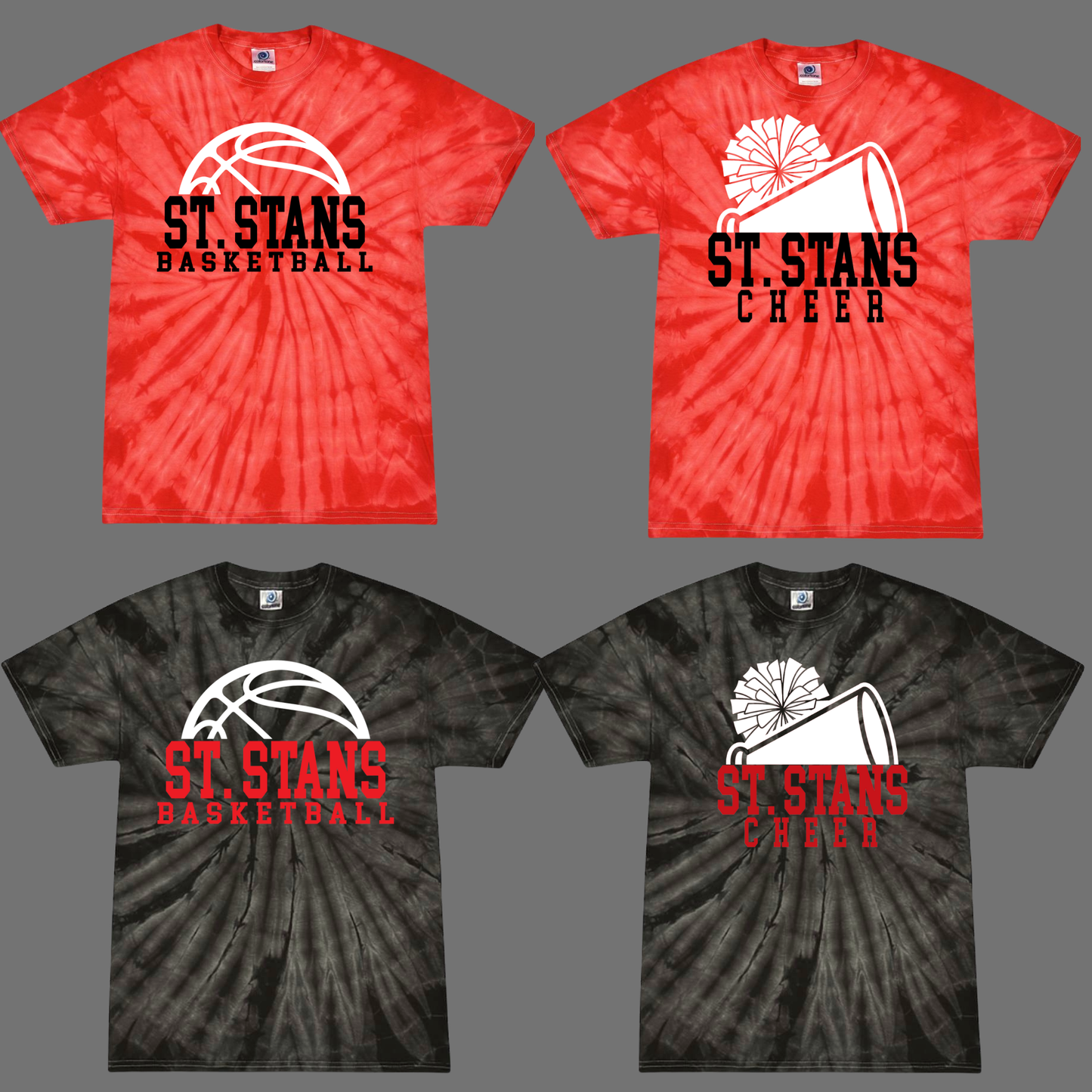 030 - SSA - TIE DYE - Tee-shirt - Basketball or Cheer