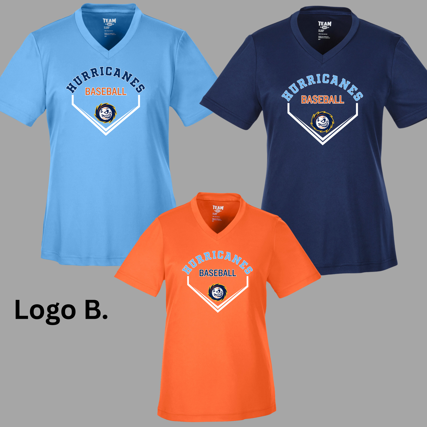 Hurricanes 003 - Team 365 WOMENS V-NECK - Performance T-Shirt (Dri Fit)