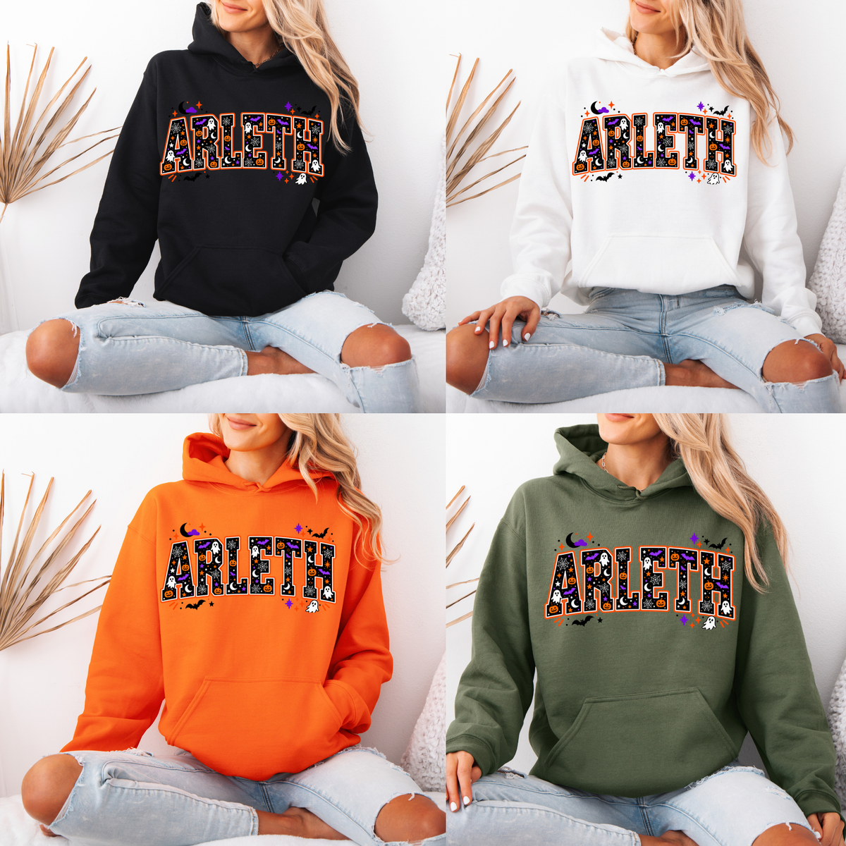 Arleth 023 - ARLETH (Halloween design) Tee Shirt, Crew neck Sweatshirt, or Hooded Sweatshirt