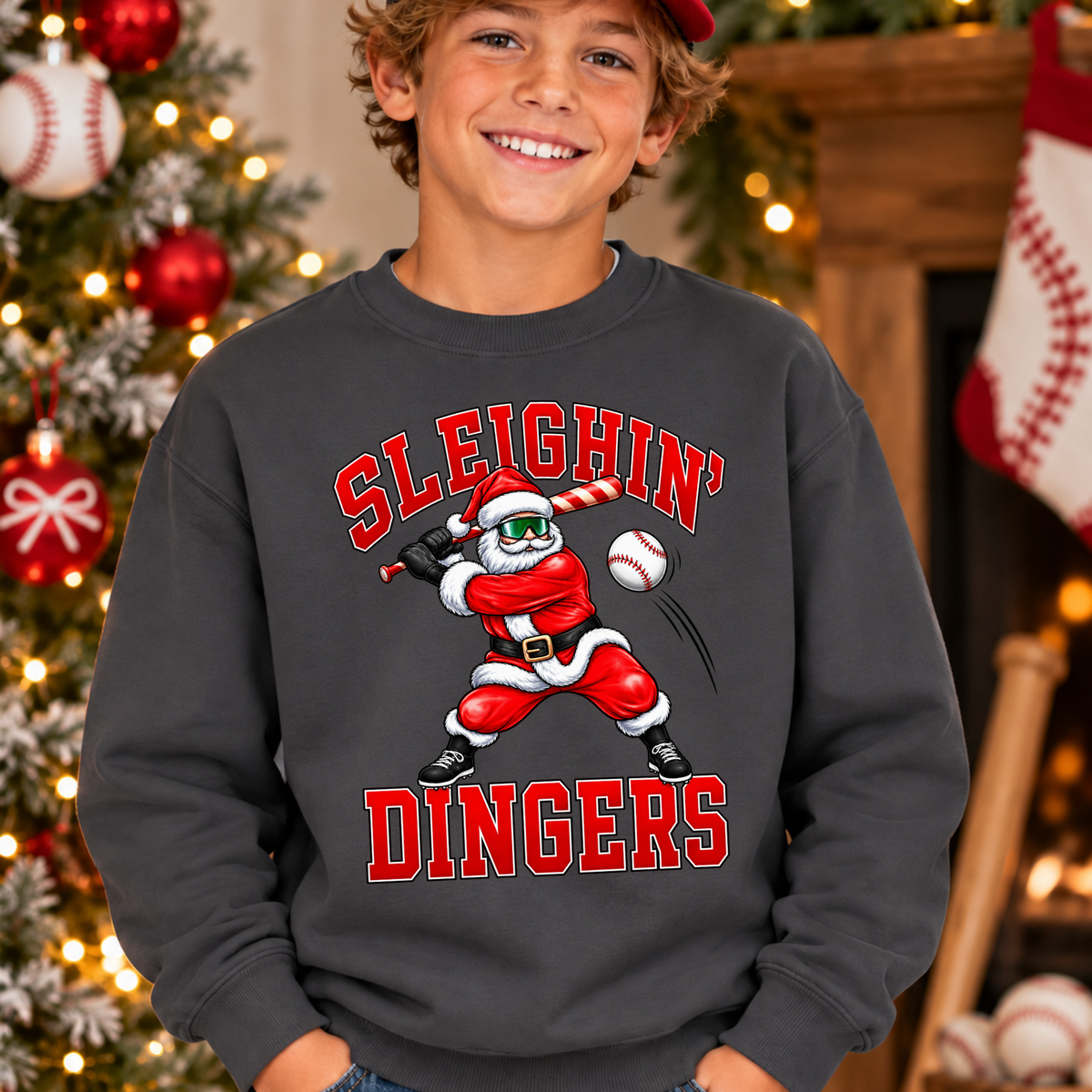 8U Riverdogs - SLEIGHIN DINGERS -Tee Shirt, Crew neck Sweatshirt, or Hooded Sweatshirt