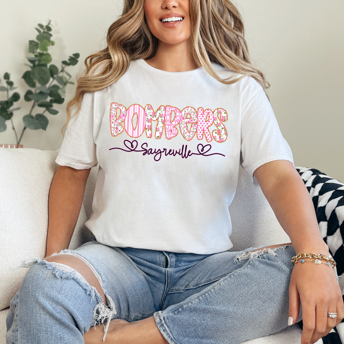 BGB 027- BOMBERS Sayreville - Crewneck Sweatshirt or Hooded Sweatshirt or Tee Shirt