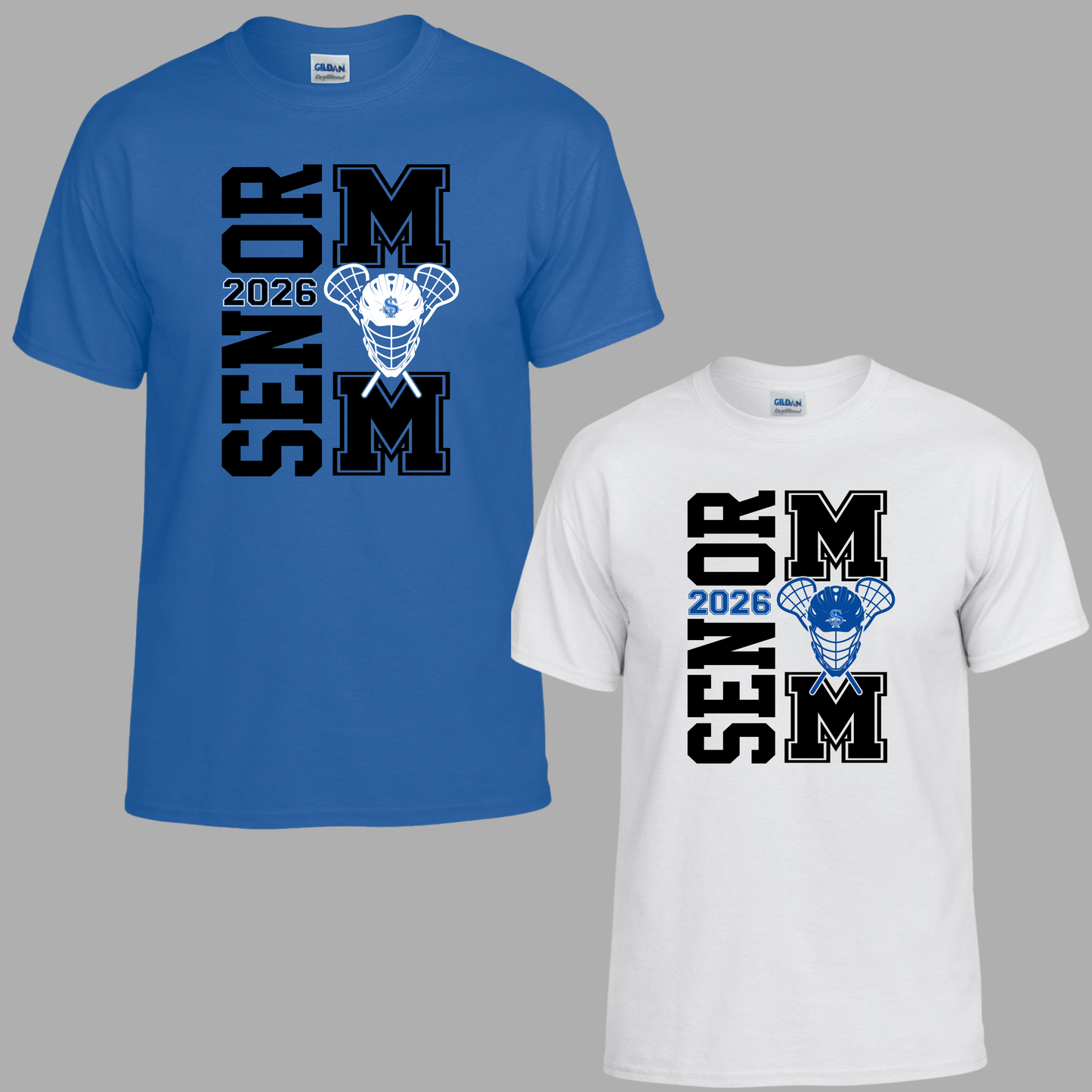 LAX- SENIOR MOM- Crewneck Sweatshirt or Hooded Sweatshirt or Tee Shirt