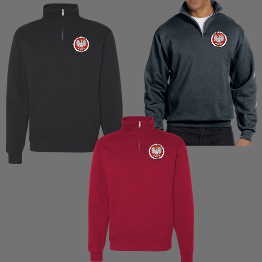 SSK 016- 3/4 zip fleece sweatshirt/sweater - St. Stans School original logo