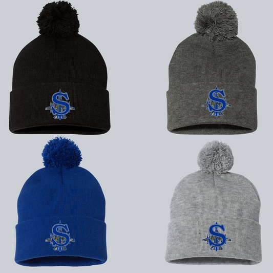 SBG  002- Pom Pom Beanie Solid Colors
