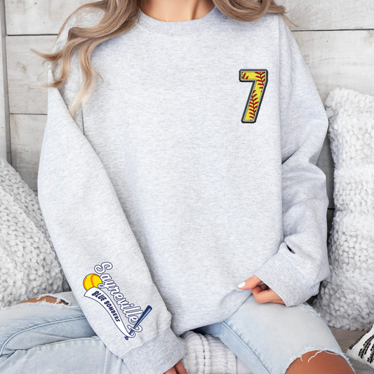 BB 015- YOUTH & ADULT - CUSTOMIZED - Fleece Crewneck or Hooded Sweatshirt