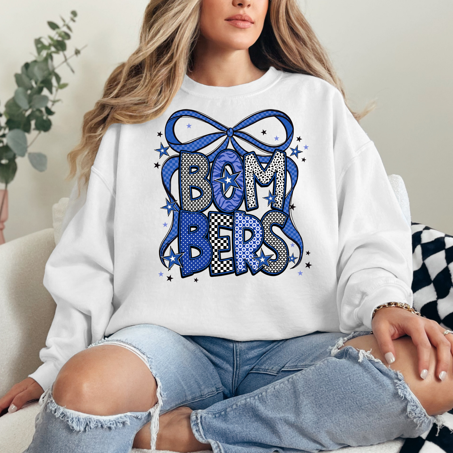 Volleyball 037 - Bombers Bow CREW NECK Sweatshirt