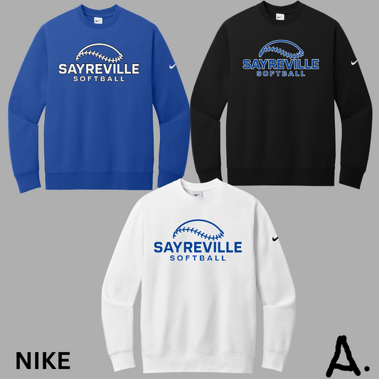 Softball 018- NIKE Crew Neck Sweatshirt - cotton/poly blend