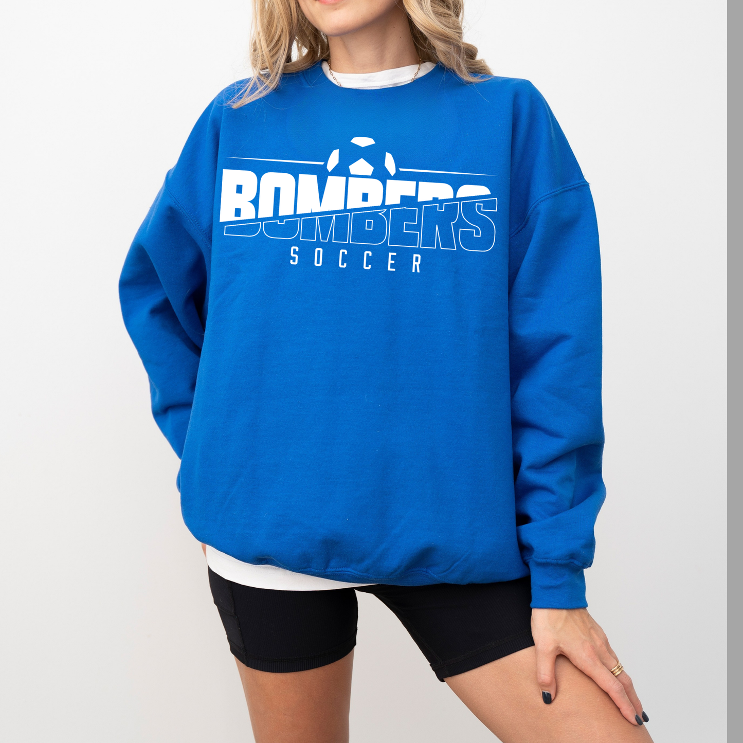 Soccer 002- Soft style - Fleece Crew Neck Sweatshirt