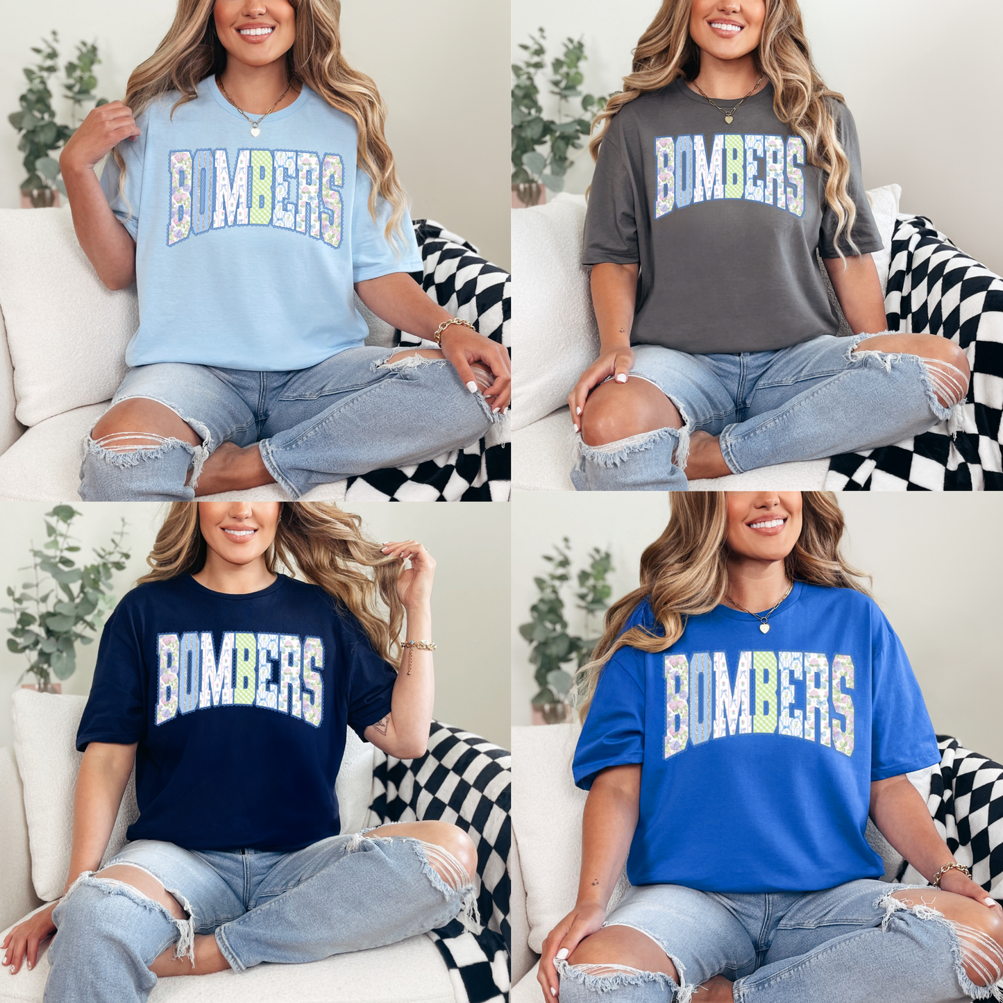 Baseball Mother's Day Collection - BOMBERS LACE - (Tee- Shirt - Crewneck Sweatshirt or Hooded Sweatshirt)
