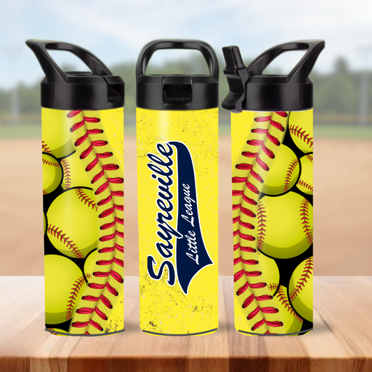SLL 12 -Sayreville Little League - 20oz Insulated Sports Water Bottle (Softball or Baseball)