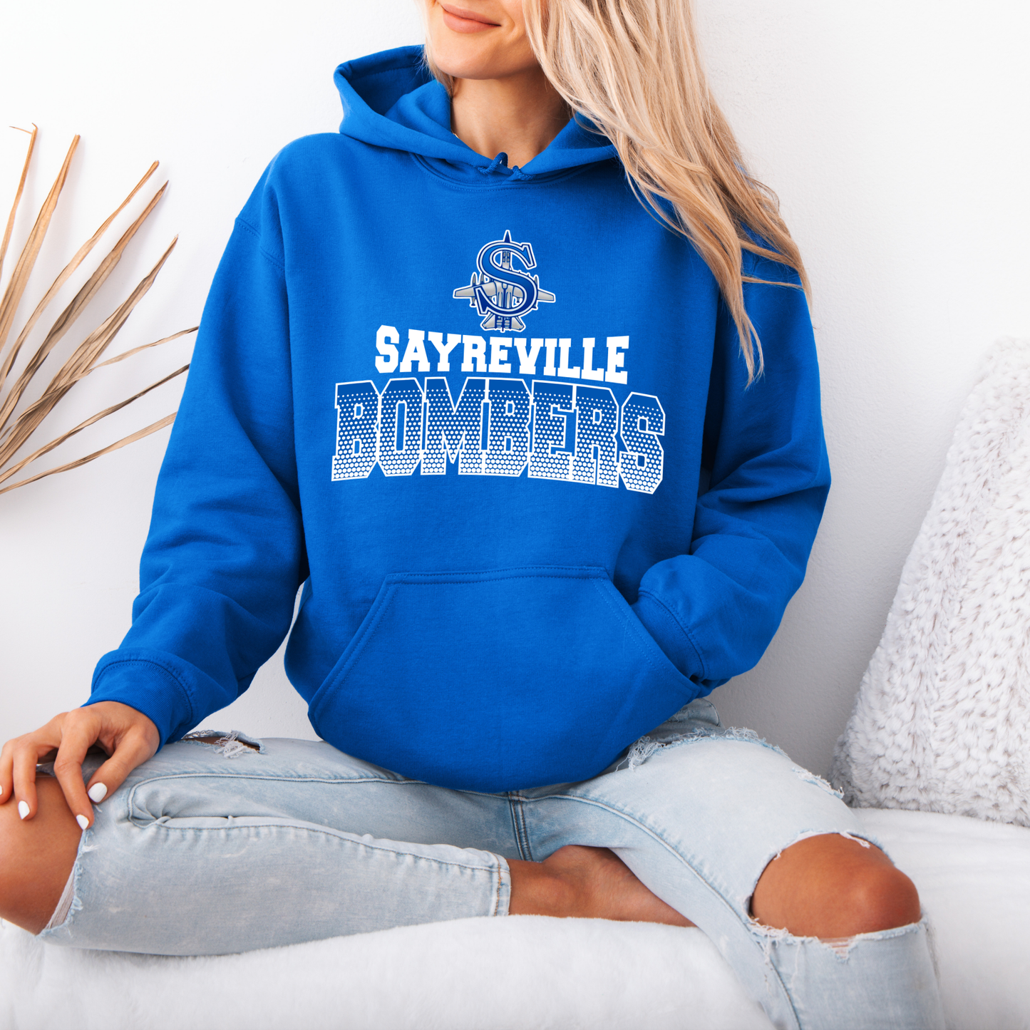 Softball 026- Sayreville Bombers- Crewneck Sweatshirt or Hooded Sweatshirt or Tee Shirt