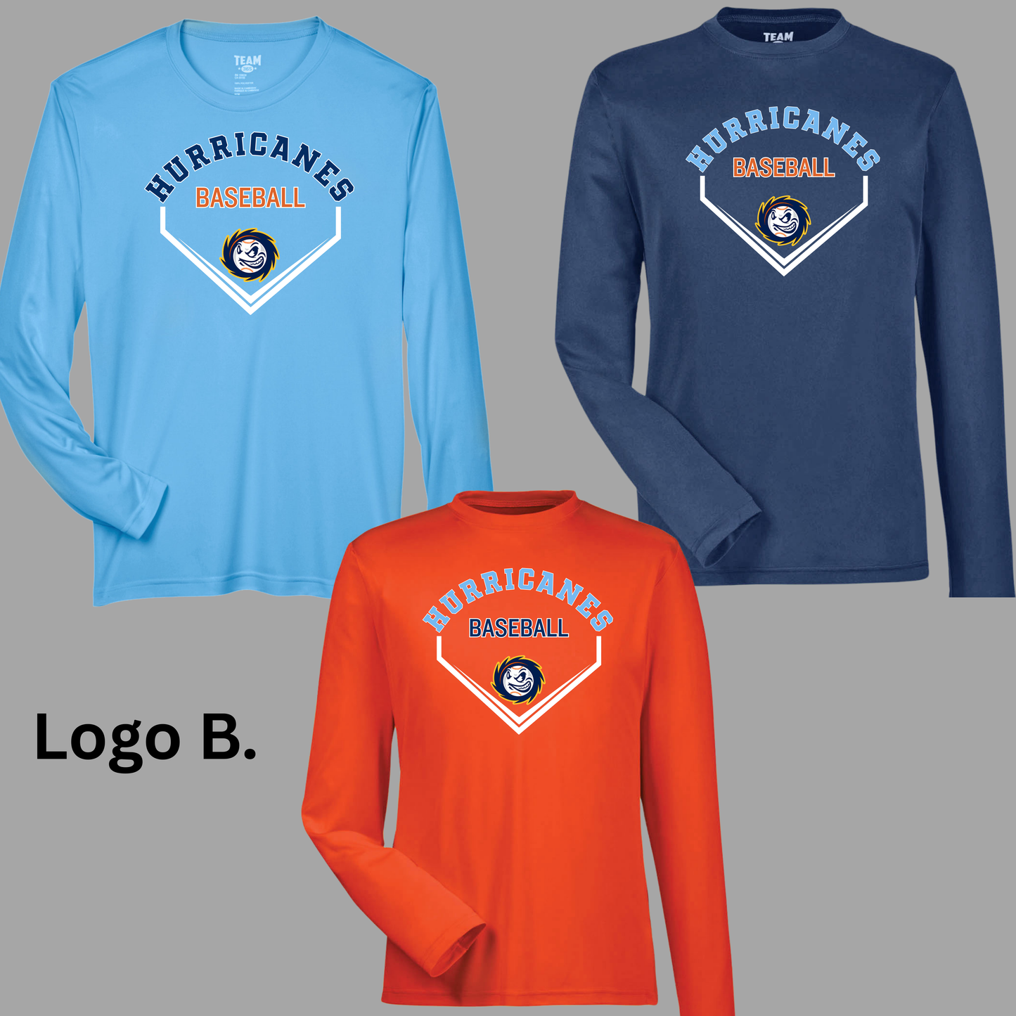Hurricanes 004 - Team 365 Performance LONG SLEEVE Shirt (Dri Fit)