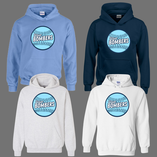 Blue Bombers -Blue Bombers Blue Ball - Fleece Hooded Sweatshirt